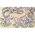 thumbnail image 2 of Dorothea Maetzel-Johannsen 18x12 Black Ornate Wood Framed Double Matted Museum Art Print Titled - Dog in the Plant Ornament (1918), 2 of 5