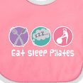 thumbnail image 4 of Inktastic Eat Sleep Pilates Girls Baby Bib, 4 of 4