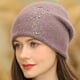 thumbnail image 2 of Qarigey Gorro de invierno para mujer, gorro de Color sólido para clima frío, gorro térmico transpirable, mezcla de ropa informal para la cabeza, Accesorios de disfraces Rosado Qarigey AP013158-04, 2 of 6