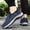 Blue, variant on Summer Casual Leather Shoes,Arch Support Lightweight Sports Shoes, Breathable, Non-Smelly Men's Sneakers,Comfy Wide Width Loafers