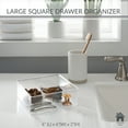 thumbnail image 4 of Simplify Large Square Drawer Organizer, Clear, 4 of 9