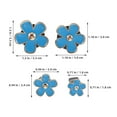 thumbnail image 6 of OFFIGAM 8Pcs Flower Car Diffuser Accessory Sky Blue Air Vent Clips for Women Driving, 6 of 8