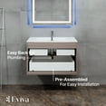 thumbnail image 6 of Eviva Ways 32" Wall Mount Bathroom Vanity in Mocha, 6 of 7