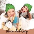 thumbnail image 4 of Lsque St Patrick's Day Pattern Knitted Beanie, Unisex Winter Hat, Knit Hat Winter Beanies Thick Fisherman Beanies Cuffed Plain Skull Caps, 4 of 6