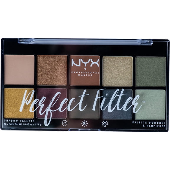 NYX PROFESSIONAL MAKEUP Perfect Filter Shadow Palette, Olive You, 0.6 Ounce