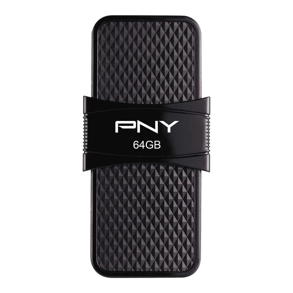 PNY 64GB Duo Link USB 3.1 Type-C OTG Flash Drive for Android Devices and Computers - External Mobile Storage for Photos, Videos, and More