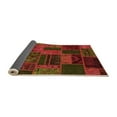 thumbnail image 2 of Ahgly Company Indoor Square Patchwork Orange Transitional Area Rugs, 4' Square, 2 of 4