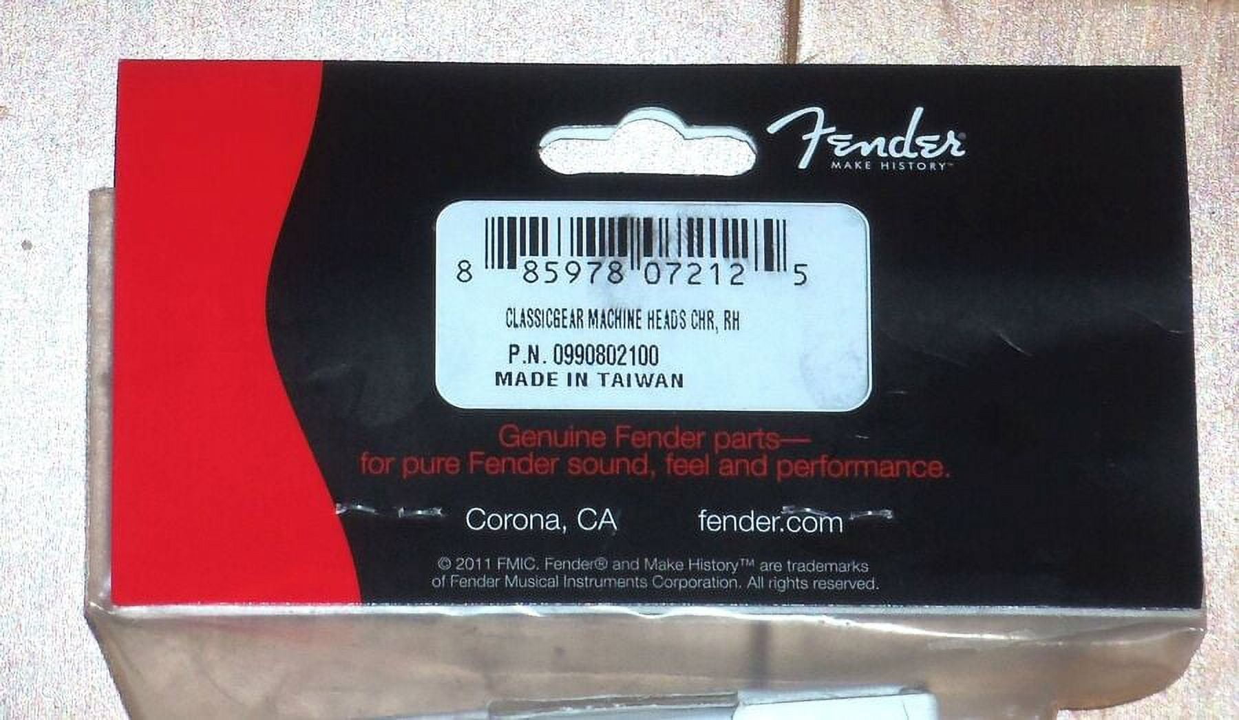 Fender® Classicgear™ Chrome Guitar Tuning Machines~2 PIN~18:1~DLX/STD~Brand New