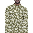 thumbnail image 4 of Atasi Kurta Asymétrique à Boutons pour Hommes en Coton Slub Imprimé Mode pour Hommes, 4 of 5