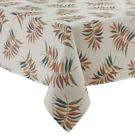 

B. Smith Boho Printed Fabric Tablecloth White Multicolor (60 x 104 Inch)