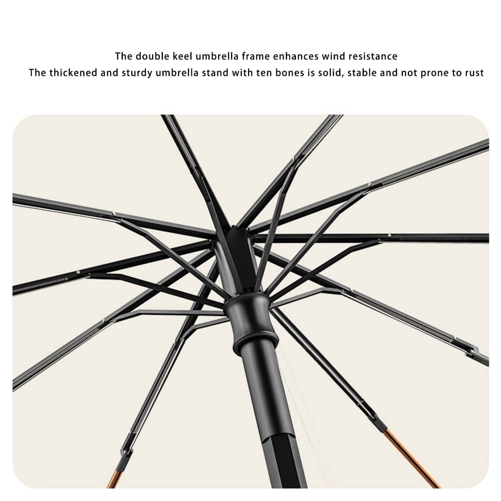 Portable Fan Umbrella Auto Folding Mechanism For Golf Beach Camping Trip