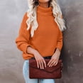 thumbnail image 2 of Women's Turtleneck Long Sleeve Loose Fit Sweater, 2 of 7