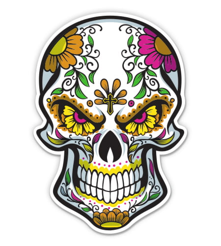 Sugar Skull Decals/Sugar Skull Stickers/Waterbottle Stickers/Stickers for Women/Day of the Dead Stickers/Dia de los Muertos/Skull Stickers