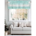 thumbnail image 5 of Turquoise Ocean Curtain Valances for Windows, Summer Beach Coastal Horizon Scenery Kitchen Valance Window Treatment, Light Filtering Block Curtains for Bathroom/Bedroom/Living Room 42'' x 12'', 5 of 9