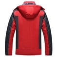 thumbnail image 2 of HOW'ON Men's Winter Coat Snow Jacket Windproof Waterproof Ski Jackets Red XL, 2 of 6