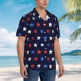 thumbnail image 4 of Haiem Watercolor Stars1 Printed Hawaiian Shirt for Men - Men’s Casual Beach Summer Shirts - Stretch Fabric with Modern Fit-Small, 4 of 7