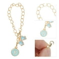 thumbnail image 4 of Unique Bargains 1 Pc Chain Bow Letter B Water Cup Pendant for Travelling Blue Alloy, 4 of 5