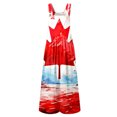 thumbnail image 4 of DGMIOCS Canada Day Ladies Maple Leaf Jumpsuits Sleeveless Loose Fit Rompers Canada Clothings Sky Blue L, 4 of 5