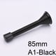 thumbnail image 1 of 10 topes de puerta con resorte de 85 mm con base y tornillos (negro), 1 of 4