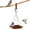 Brown, variant on 5.74x5.74x1.41Inch Hanging Birds Feeder Tray for Outdoor,Reusable Birds Fodder Container,Rectangle Designs for Garden Decors,Easys to Clean,Suitable for Garden Yard Outdoor