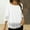 White, variant on SYMOID Summer Tunics Top for Women 2025 Women's Scoop Neck Shirts Tops Leisure 3/4 Sleeve Clothes,White,Size M