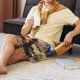 thumbnail image 5 of Fotbe Close-Up Curious Squirrel Pantalones Cortos de Pijama para Hombre, Ropa de Dormir, Pantalones de Pijama Cortos para Hombre-Large, 5 of 6