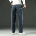 thumbnail image 3 of Men‘s Jeans Spring Autumn Thick Business Casual Loose Straight Slim Denim Trousers Classic Comfortable Versatile Pants For Men, 3 of 6