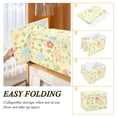 thumbnail image 2 of Yayeee Collapsible Cube Storage Bin with Lid Fabric Closet Decorative Basket with Handles, Colorful Flower, 2 of 7