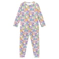 thumbnail image 5 of DISNIMO Rabbit Easter Pajamas for Kids Girls Size 16 Pajama Sets for Kids 2 Piece Pajama Set Girls Pjs Sets for Kids Long Sleeve Pajamas Girls Loungewear Set Kids Sleepwear Girls, 5 of 7