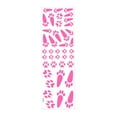 thumbnail image 2 of Pegatinas con estampado de de Pascua, calcomanías para el suelo, pegatinas para ventanas, pegatinas con huellas de conejo, adhesivos Macarena Calcomanías de piso, 2 of 8