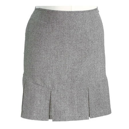 M.E. - Women's Plus Box-Pleat Tweed Skirt