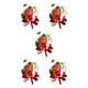 thumbnail image 1 of Guardurnaity Suministros de boda ecológicos: de ramillete de boda de larga duración, ramillete de boda nupcial rojo Type2 NO2, 1 of 6