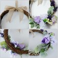 thumbnail image 4 of Simulated Rose Flower Wreath for Door and Wall Decor Garland 1 Set Wedding and Party Ornament, 4 of 10