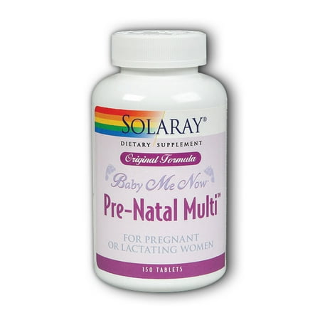 Solaray bébé Me Now Pré-Natal multivitamines comprimés, 150 Ct