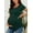Green, variant on Women's Fashionable Maternity Wear, Ruffled Pleated Elastic and Comfortable Wine red Short-Sleeved Maternity Top