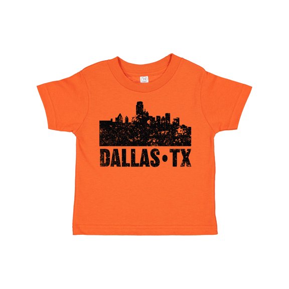 Inktastic Dallas Texas City Skyline with Grunge Boys or Girls Toddler T-Shirt