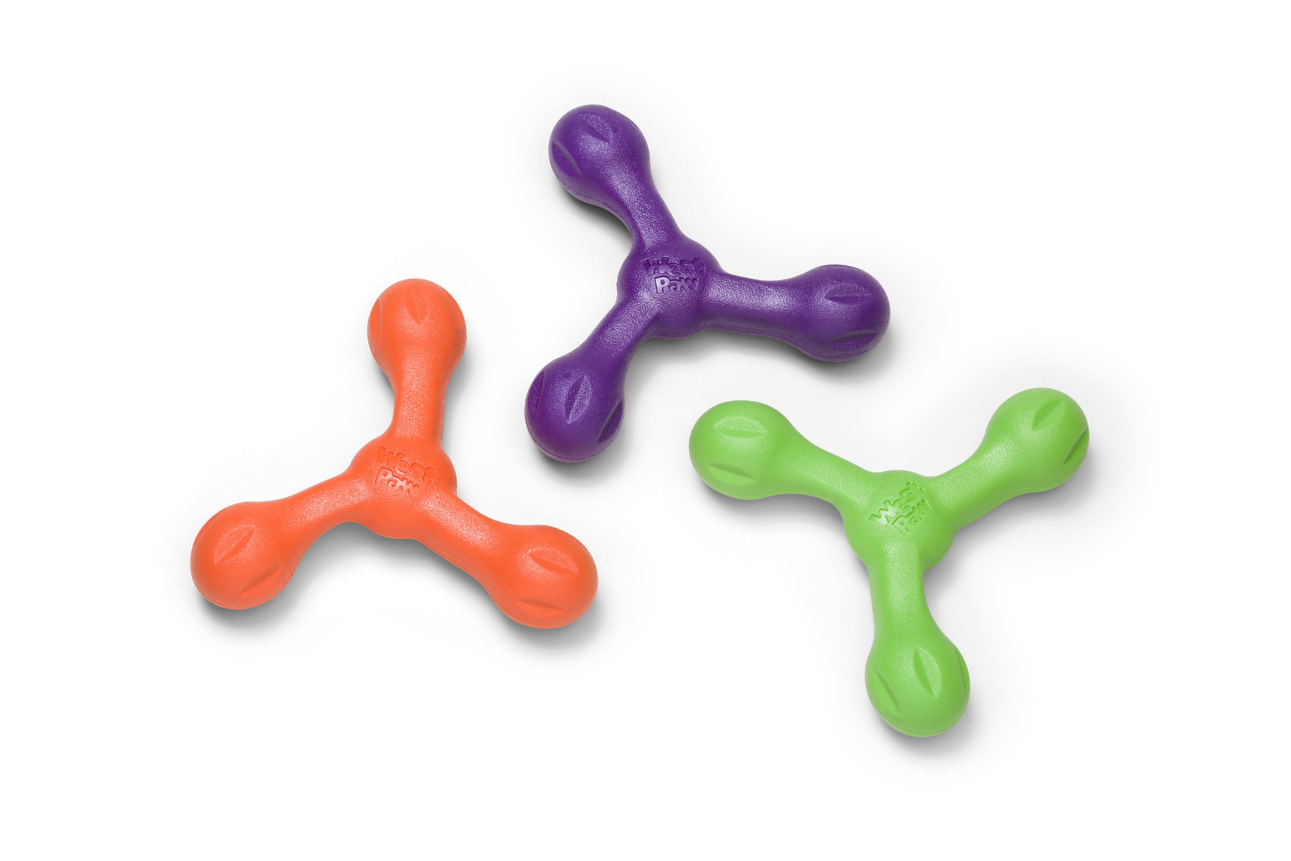 West Paw Zogoflex Echo Skamp Large 8.5" Dog Toy Eggplant
