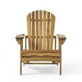thumbnail image 5 of Glavbiku Soild Wood Reclining Adirondack Chair,Outdoor Chairs with Footrest,Natural, 5 of 14