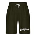 thumbnail image 3 of Mens Casual Shorts Lace-Up Elástico Cintura Bolsillo Ejercicio Fitness Hogar Pantalones de Media Longitud para Diario, 3 of 4