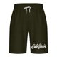 thumbnail image 3 of Mens Casual Shorts Lace-Up Elástico Cintura Bolsillo Ejercicio Fitness Hogar Pantalones de Media Longitud para Diario, 3 of 4