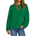 thumbnail image 7 of Arach&Cloz Women's Wool Blend Oversized Sweaters Crewneck Casual Fall Outfits Fashion Tops, 7 of 7