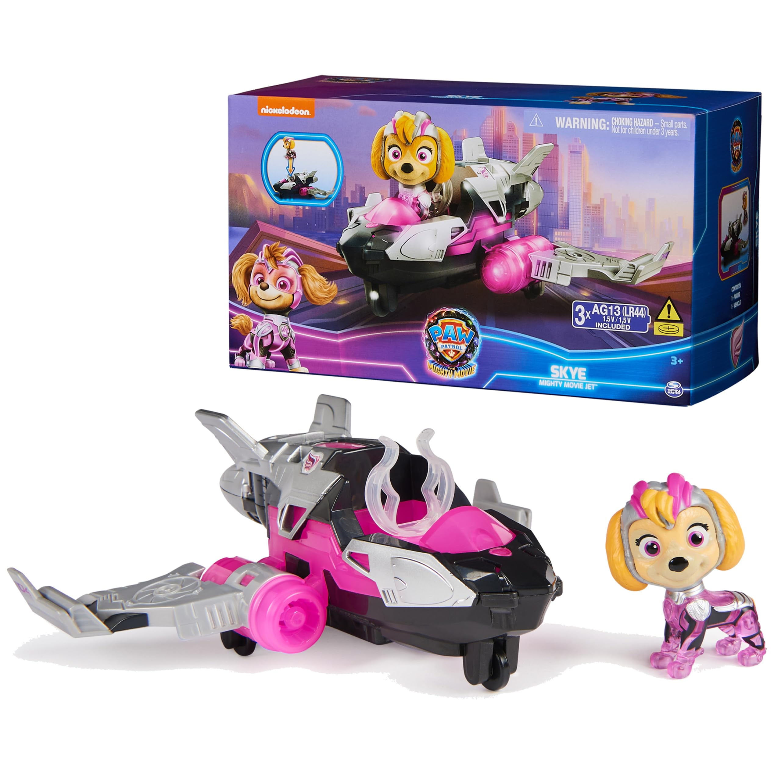 PAW Patrol Liberty & Poms Transforming Mighty Movie Toy Vehicle Playset  with Figurines - Walmart.com