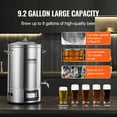 thumbnail image 6 of VEVOR Electric Brewing System, 8 GALLON Brewing Stock Pot, All-in-One Home Beer Brewer, 304 Stainless Steel Brewing Supplies with Panel, Includes Glass Lid, Handle, Spigot, Electronic Panel Control, 6 of 9