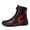 Black red, variant on Men's And Women's All-season Motorcycle Riding Boots And Motorcycle Shoes,Black purple,41