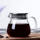 thumbnail image 4 of 2X Cafetera Resistente Al , Cafetera para Preparar una Mano, Cubierta de Acero, Cafetera para Compartir Transparente, Cafetera de Vidrio con Asa, 4 of 4