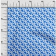 thumbnail image 2 of oneOone Rayon Medium Blue Fabric Houndstooth Sewing Craft Projects Fabric Prints By Yard 56 Inch Wide, 2 of 4