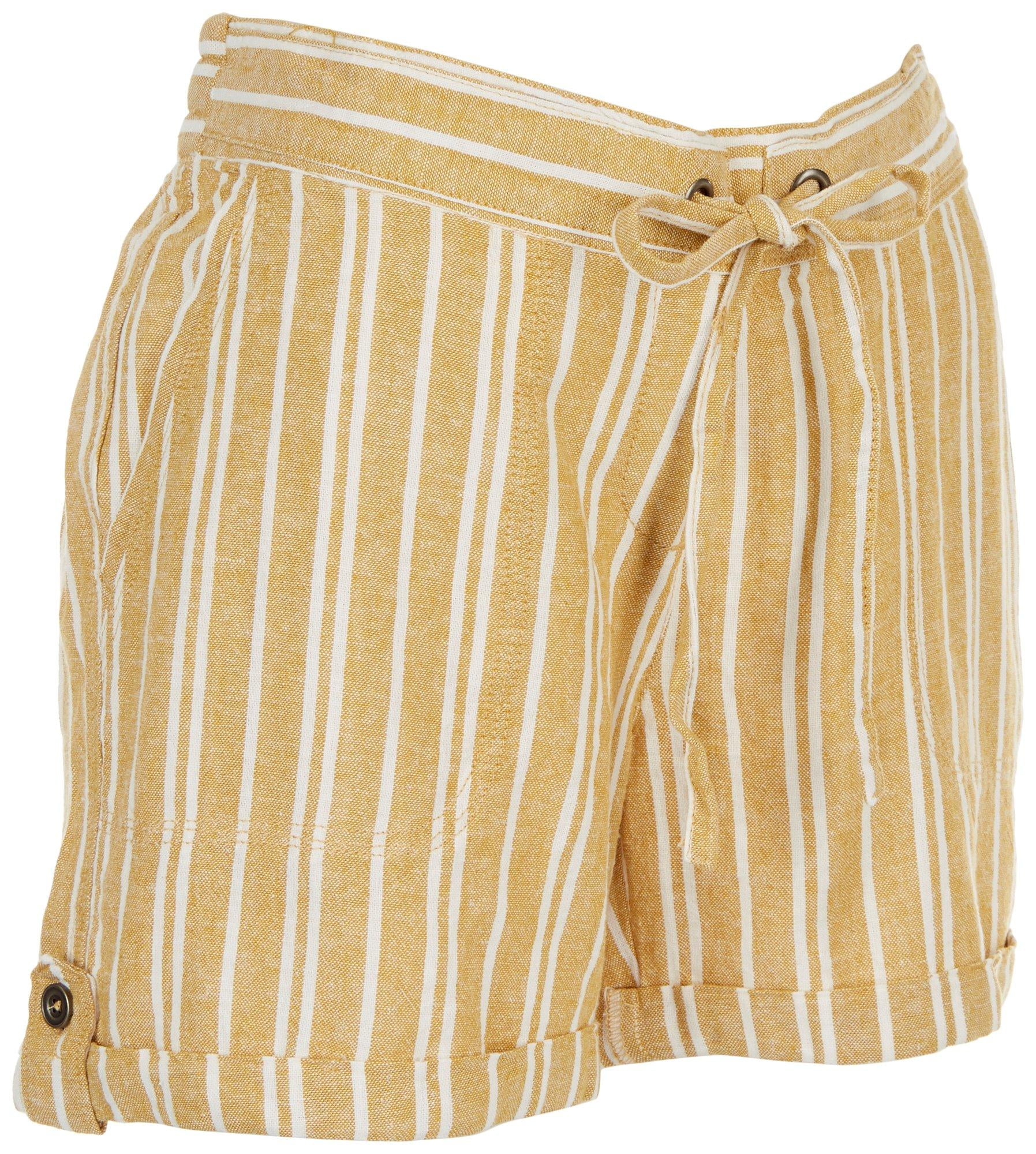 flowy striped shorts