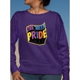 thumbnail image 2 of Live With Pride Colorful Banner Sweatshirt Women -Smartprints Designs, Female 3X-Large, 2 of 4