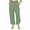 Green, variant on Plebaso Womens Corduroy Wide Leg Pants Elastic Waisted Casual Pants Baggy Palazzo Pants with Pockets