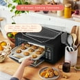 Beautiful Infrared Air Fry Toaster Oven, 9Slice, 1800 W, Black Sesame